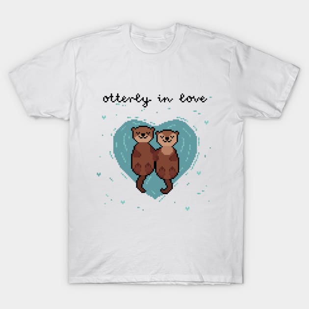 Otterly in Love T-Shirt by katnanigans